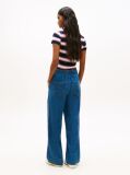 Denim Chambray Pantaloni Largi Din Denim Cu Snur  Femei