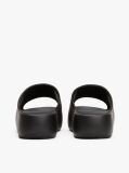 Negru Sandale Platform Tip Pool Cu Logo  Femei