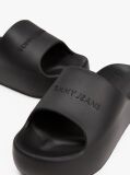 Negru Sandale Platform Tip Pool Cu Logo  Femei