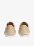 Beige Canvas Embossed Trainers  Men