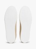 Beige Canvas Embossed Trainers  Men