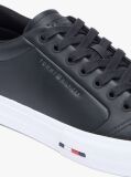 Negru Adidasi Cu Talpa Din Piele In Contrast De Culori  Barbati