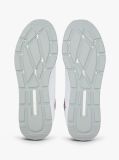 White Signature Tape Trainers With Leather  Men