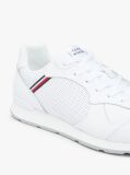 White Signature Tape Trainers With Leather  Men