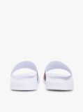 White Flag Strap Pool Slides  Men
