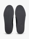 Black Signature Midsole Lace-Up Trainers With Leather  Men