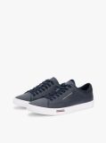 Blue Signature Midsole Lace-Up Trainers With Leather  Men
