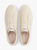 Beige Logo Canvas Trainers  Men