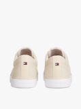 Beige Logo Canvas Trainers  Men