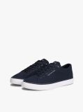 Blue Logo Canvas Trainers  Men