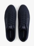 Blue Logo Canvas Trainers  Men