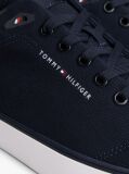 Blue Logo Canvas Trainers  Men