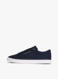 Blue Logo Canvas Trainers  Men