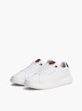 White Chunky Leather Trainers  Men