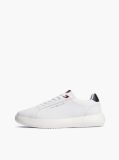 White Chunky Leather Trainers  Men