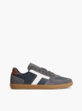 Blue Adidasi Din Piele Cu Texturi Mixte  Barbati