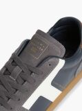 Blue Adidasi Din Piele Cu Texturi Mixte  Barbati