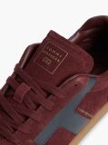 Rosu Adidasi Din Suede Cu Texturi Mixte  Barbati