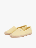 Galben Espadrile Din Panza Cu Broderie Steag  Femei