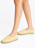 Galben Espadrile Din Panza Cu Broderie Steag  Femei