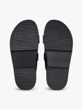 Black Leather TH Monogram Double Strap Sandals  Women