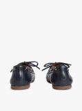 Blue Pantofi Boat Din Piele Cu Monograma TH  Femei