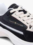 Negru Adidasi Chunky Din Piele Suede Cu Sireturi  Femei