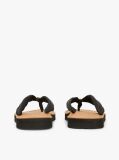 Black TH Monogram Plaque Hemp Flip-Flops  Women