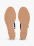 Blue Espadrile Cu Talpa Inalta Si Curea Din Canepa  Femei