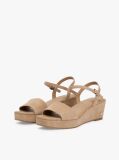 Brown Suede TH Monogram Wedge Sandals  Women