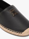 Black TH Monogram Leather Espadrilles  Women