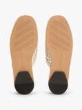 Bej Mules Flat Tesute  Femei