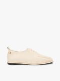 Beige TH Monogram Leather Oxford Shoes  Women