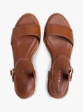Brown TH Monogram Leather Wedge Espadrilles  Women