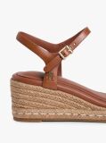 Brown TH Monogram Leather Wedge Espadrilles  Women