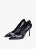 Negru Pantofi Cu Toc Stiletto Din Piele Cu Varf Ascutit  Femei