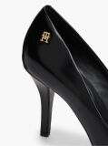 Negru Pantofi Cu Toc Din Piele Cu Monograma TH  Femei