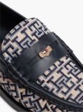 Blue Mocasini Penny Cu Monograma TH  Femei