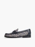 Blue Mocasini Penny Cu Monograma TH  Femei