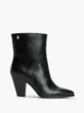 Negru Botine Din Piele Cu Toc Stileto   Femei