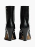 Negru Botine Din Piele Cu Toc Stileto   Femei