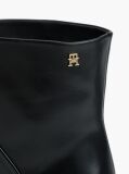 Negru Botine Din Piele Cu Toc Stileto   Femei