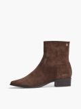 Maro Botine Din Suede Cu Fermoar  Femei