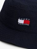 Blue Palarie Tip Bucket Seersucker Cu Imprimeu In Dungi Ondulate  Copii unisex