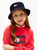 Blue Palarie Tip Bucket Seersucker Cu Imprimeu In Dungi Ondulate  Copii unisex