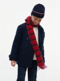 Multi Kids' Pure Wool Check Scarf  Kids Unisex