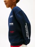 Blue Varsity Mixed Graphic Crew Neck Sweatshirt  Boys