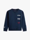 Blue Varsity Mixed Graphic Crew Neck Sweatshirt  Boys