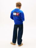 Blue Varsity Mixed Graphic Crew Neck Sweatshirt  Boys