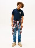 Blue Graphic Polo Knit Polo Shirt  Boys